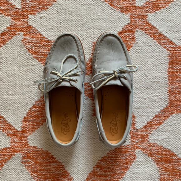 SPERRY TOP-SIDER A/O GOLD CUP BOAT SHOES WOMENS 9 LIGHT GREY - Picture 6 of 14